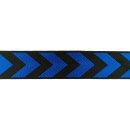Gurtband - Pfeil glanz - blau - 38 mm